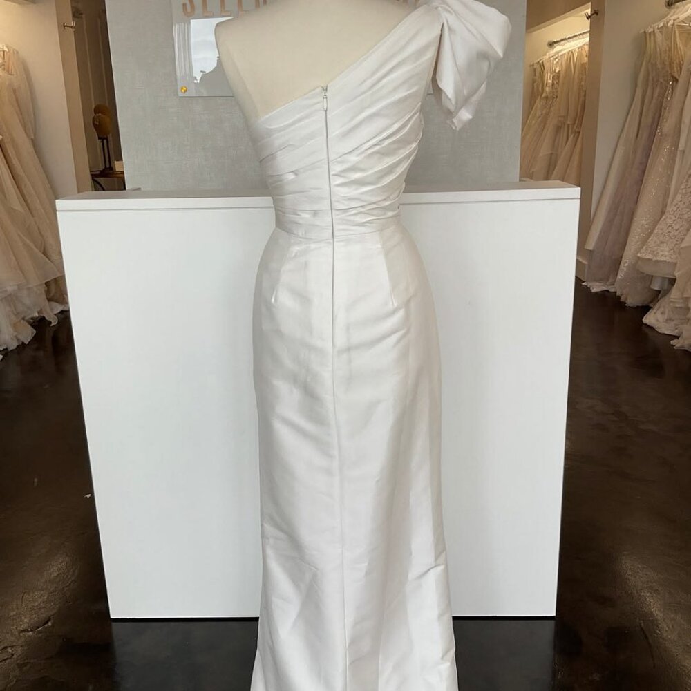 Jenny Yoo Isla Gown with Overskirt Size 10 NEW Taffeta - Picture 10 of 16